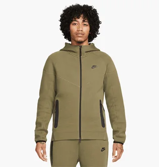 Толстовка мужская Nike Tech Fleece Full-Zip Windrunner Hoodie Olive FB7921-222