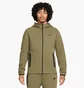 Толстовка чоловіча Nike Tech Fleece Full-Zip Windrunner Hoodie Olive FB7921-222