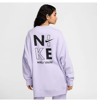 Спортивний костюм жіночий Nike Nsw Flc Os Crew Violet HM4318-515__HM4319-515