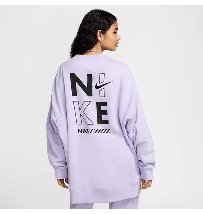 Спортивний костюм жіночий Nike Nsw Flc Os Crew Violet HM4318-515__HM4319-515