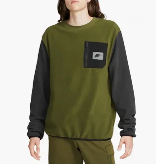 Свитшот мужской Nike M Nsw Spu Tf Polar Flc Crew Green Dq5104-326