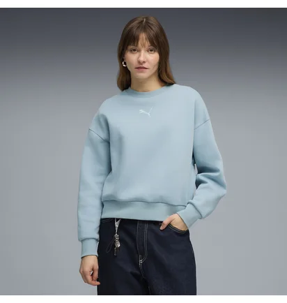 Світшот жіночий Puma Ess Elevated Oversiz Light Blue 634578-47