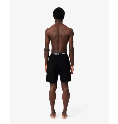 Шорты мужские Lacoste Repeat Waistband Shorts Black GH8303-00-031
