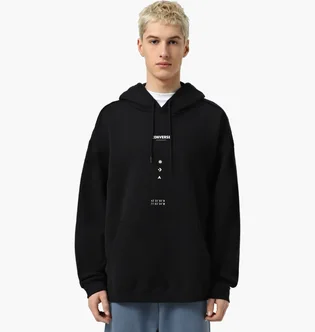 Худи мужское Converse Wordmark Graphic Black 10027360-001