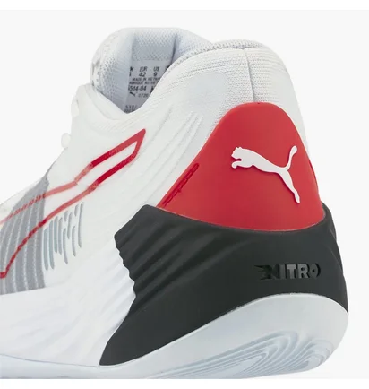 Кроссовки мужские Puma Fusion Nitro Basketball Shoes White 195514-04