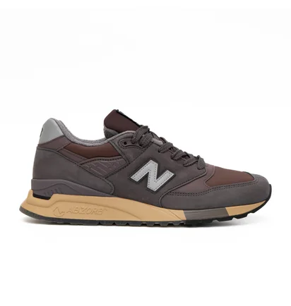 Кроссовки мужские New Balance 998 Miusa Stone Island Raso Gommato Brown U998PR