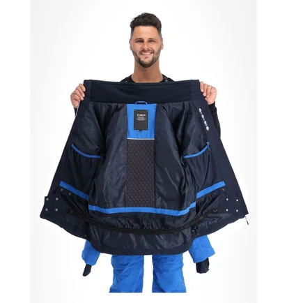 Куртка мужская CMP Jacket Zip Hood Blue 33W0887-N950