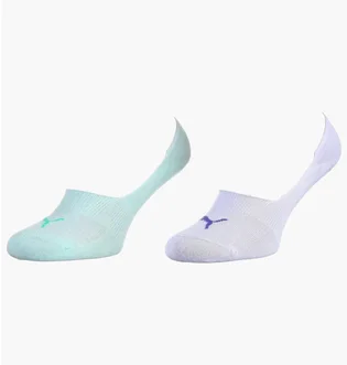 Носки унисекс Puma Footie Violet/Green (2 пары) 141011001-004