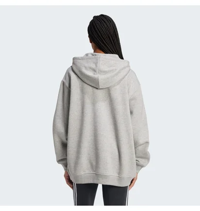 Худи женское Adidas Essentials Oversized Fleece Hoodie Grey IY7345