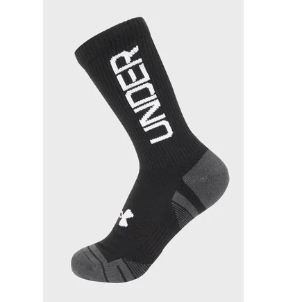 Носки унисекс Under Armour Perf Tech Nov Crew Black (3 пары) 1379515-002