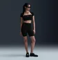 Топ женский Nike Tight Cropped Mini-Rib 2-In-1 Top Black HJ1299-010