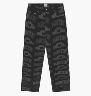 Штани чоловічі Arte Heart Print Pants Laser Black SS25-006P.1