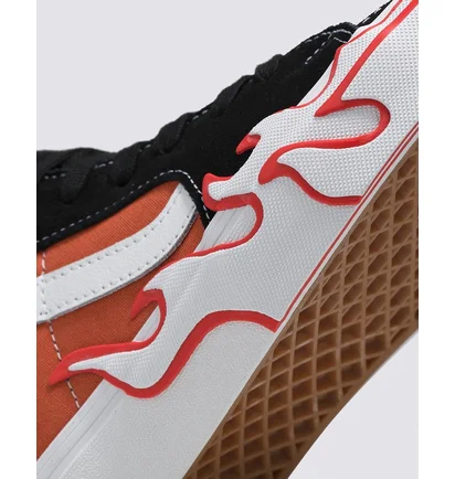 Кеды унисекс Vans Sk8-Hi Flame Shoe Red/Black VN0005UJGWP