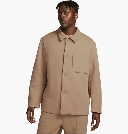 Пальто чоловіче Nike Sportswear Tech Fleece Reimagined Oversized Shacket Brown FB8167-247