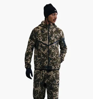 Толстовка чоловіча Nike Tech Camo/Beige HV0955-276