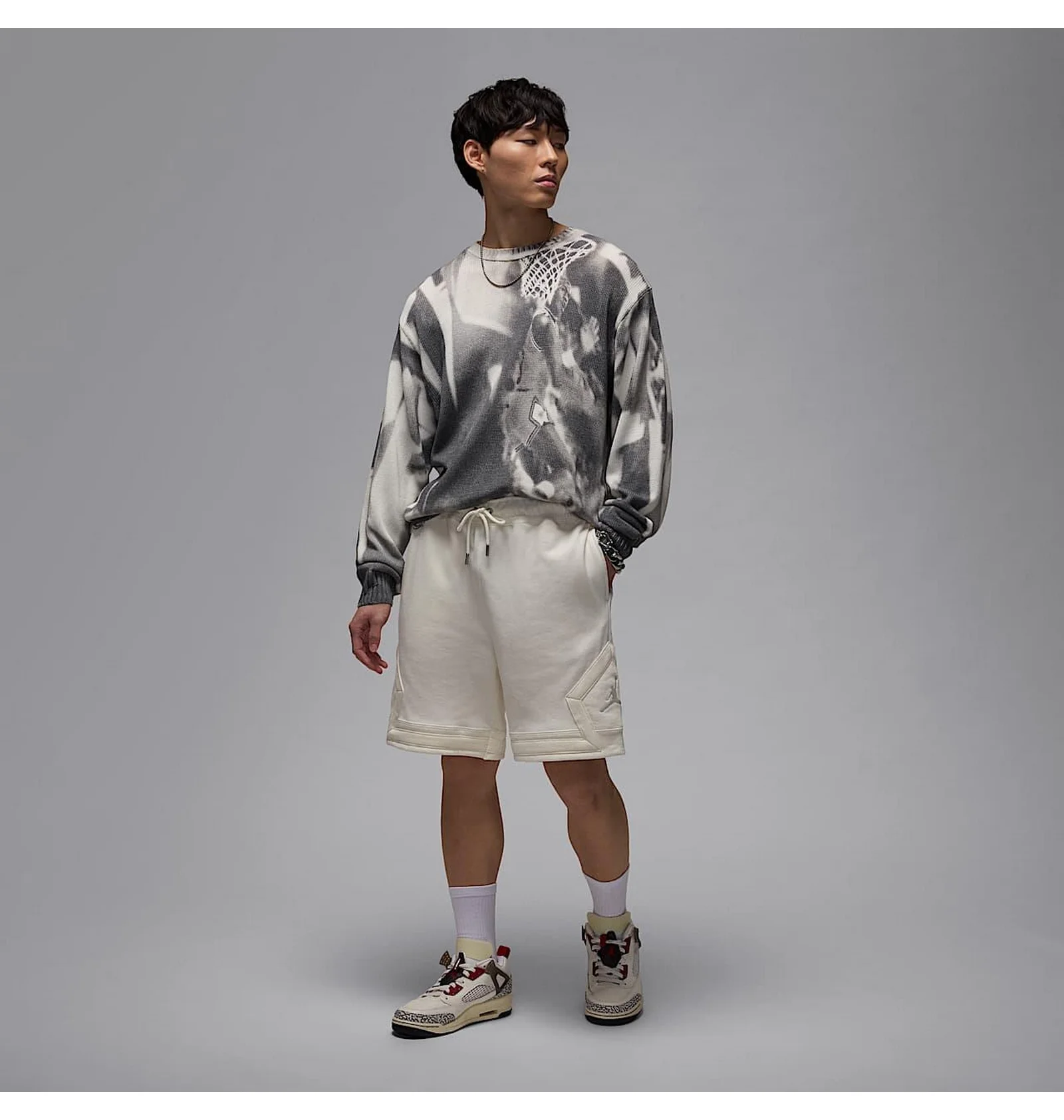 ᐉ Шорты мужские Air Jordan Flight Flc Dmnd White FV7257-133