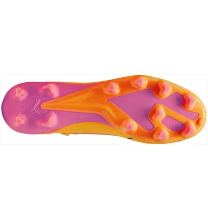 Бутсы унисекс Puma Ultra Match Fg/Ag Yellow/Pink 107754-03