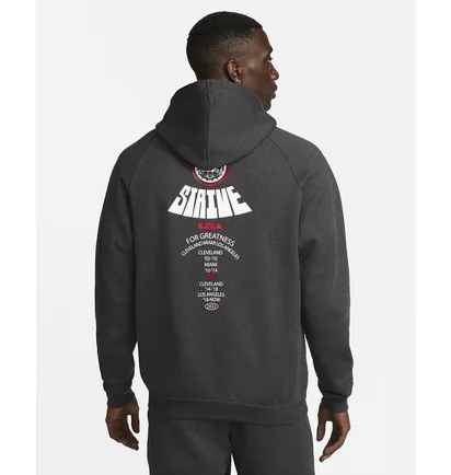 Худі чоловіче Nike Lebron Pullover Basketball Hoodie Grey DQ6129-032