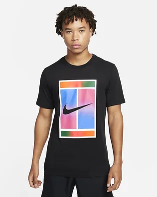Футболка мужская Nike T-Shirt Court Dri-Fit Black FQ4934-010