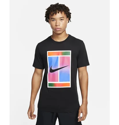 Футболка мужская Nike T-Shirt Court Dri-Fit Black FQ4934-010