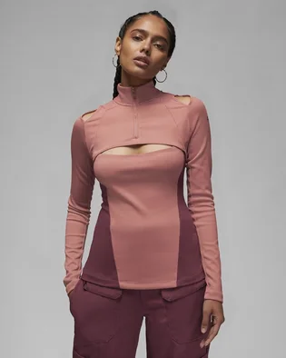 Лонгслив женский Air Jordan 23 Engineered WomenS 1/4-Zip Long-Sleeve Top Pink DV1255-689