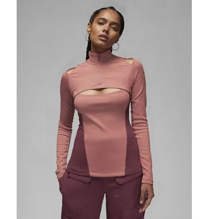 Лонгслив женский Air Jordan 23 Engineered WomenS 1/4-Zip Long-Sleeve Top Pink DV1255-689