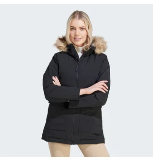 Куртка женская Adidas Hooded Fur Black IJ8260