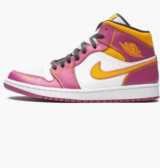 Кроссовки мужские Air Jordan 1 Mid White/Violet DC0350-100