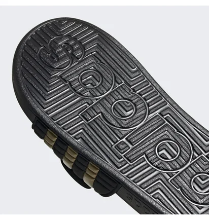 Тапочки унисекс Adidas Adissage Slides Black/Yellow Eg6517