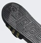 Тапочки унисекс Adidas Adissage Slides Black/Yellow Eg6517