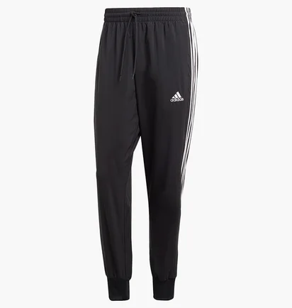 Штаны мужские Adidas Aeroready Essentials Tapered Cuff Woven 3-Stripes Sportswear Black IC0041