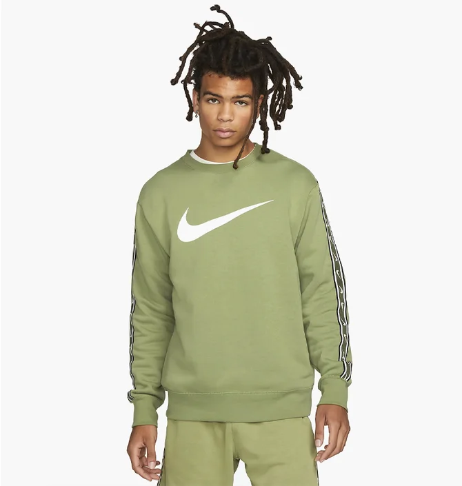 Свитшот мужской Nike Repeat Sw Pk Jogger Olive Dx2029-334