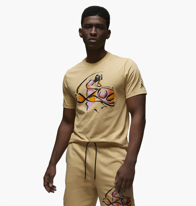 Футболка мужская Air Jordan T-Shirt Flight Mvp Beige DX9569-252