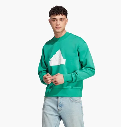 Свитшот мужской Adidas Future Icons Badge Of Sport Crew Sweatshirt Turquoise IC3744
