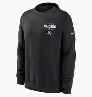 Свитшот мужской Nike Las Vegas Raiders Club Black NKPV00A8D-KU0