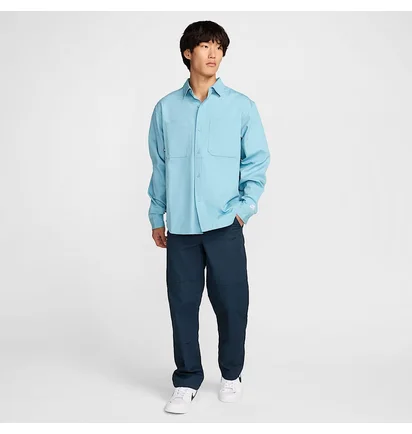 Сорочка чоловіча Nike Sb New Esstl Woven Ls Top Light Blue FV7345-464