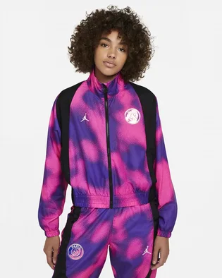 Вітровка жіноча Air Jordan Paris Saint-Germain Women'S Warm-Up Jacket Pink/Violet CZ7503-510