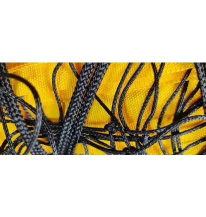 Сітка для волейболу RomiSport Volleyball Net (2.7Мм. Капрон, 8.5 М.) Black/Yellow SIA000026