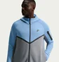 Толстовка чоловіча Nike Tech Fleece Fz Wr Blue/Grey HV0949-486