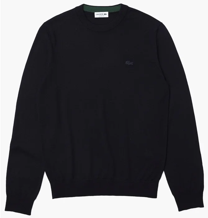 Світшот чоловічий Lacoste Wool Crewneck Pullover Blue AH1969166