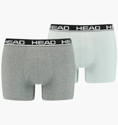 Труси чоловічі HEAD Basic Boxer Grey (2 шт) 701202741-012