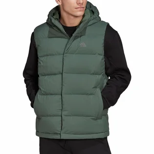 Жилетка мужская Adidas Helionic Hooded Down Gilet Green HG6274