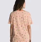 Футболка женская Vans Fruit Checkerboard Oversized Tee Beige/Peach VN0003V6BM5