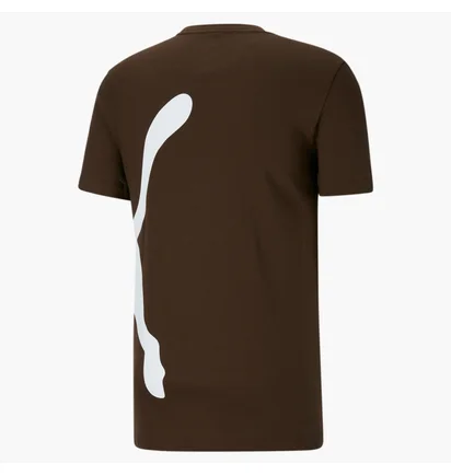 Футболка мужская Puma Oversized Logo Tee Brown 588544-63