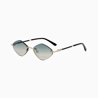 Солнцезащитные очки женские Carolina Lemke Gold/Green CL3337-С1