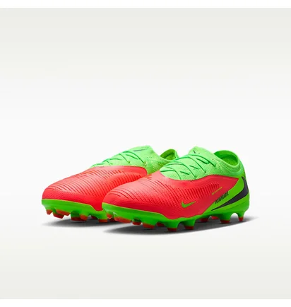 Бутси дитячі Nike Jr. Phantom 6 Low Pro Erling Haaland Big Kids Multi- Ground Soccer Cleats Green/Pink HQ2047-603