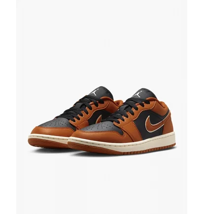 Кроссовки женские Air Jordan 1 Low Se Orange/Black Dv1299-800