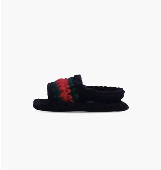 Тапочки дитячі Baby Sneakers Gucci Slides Black BS-GUCCI