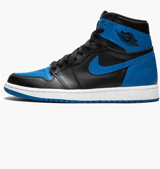 Кросівки чоловічі Air Jordan 1 Retro High Og Black/Blue 555088-007