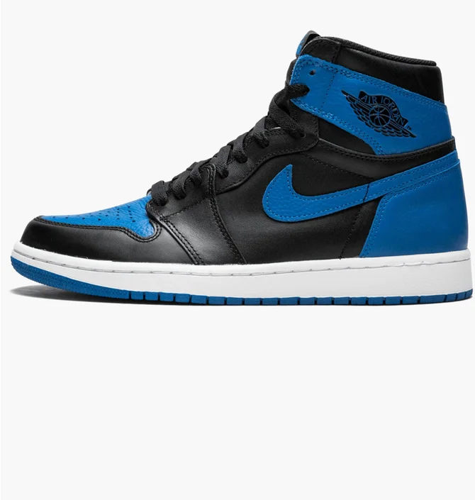 Кросівки чоловічі Air Jordan 1 Retro High Og Black/Blue 555088-007
